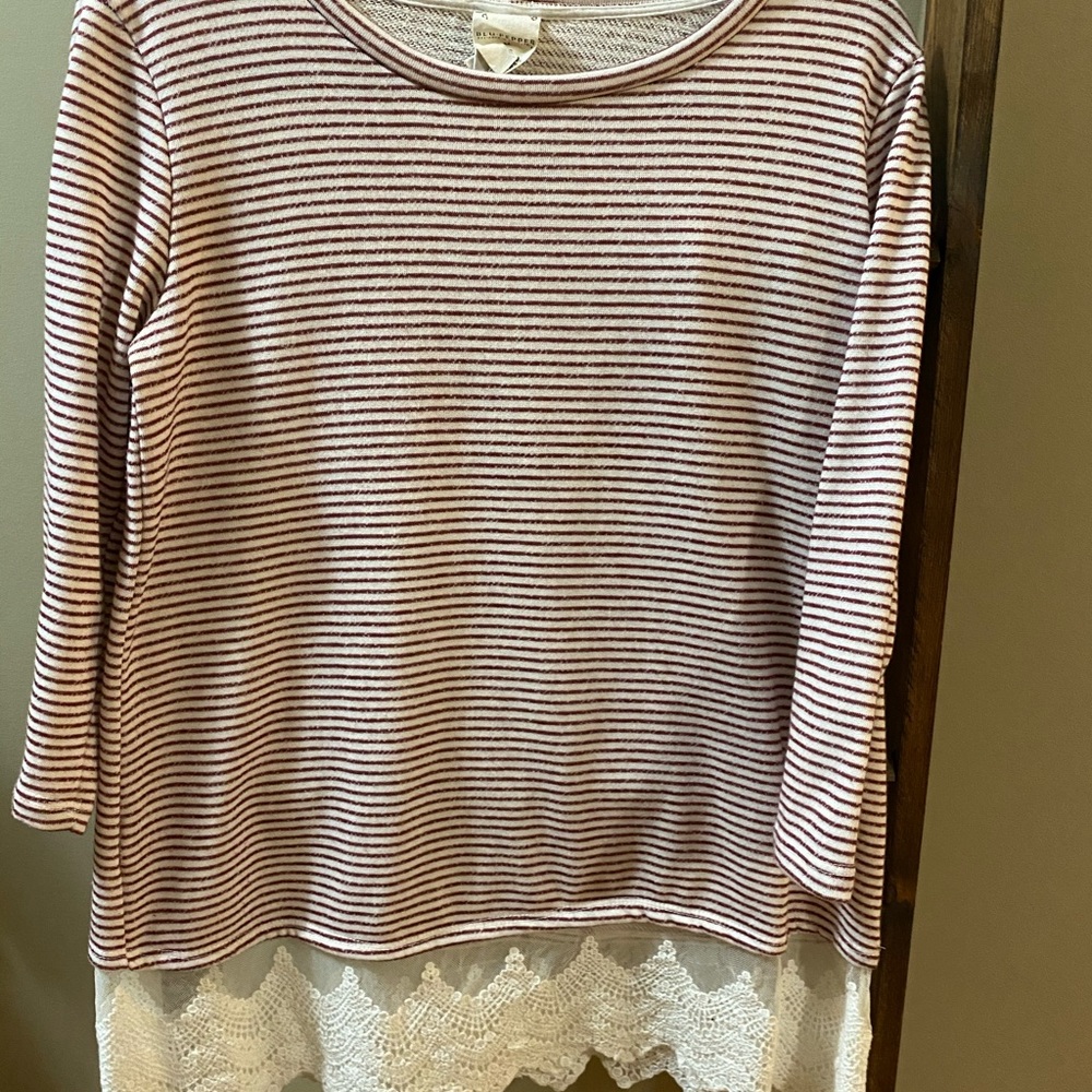 Lace bottom top